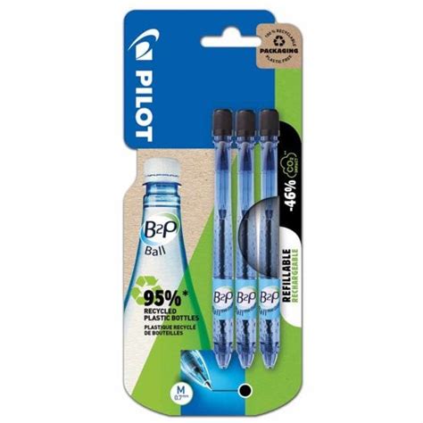 Pilot B2p Recycled Ballpoint Pens Pack Of 3