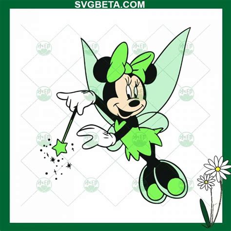 Minnie Green Tinkerbell St Patricks Day Svg Minnie Mouse St Patricks