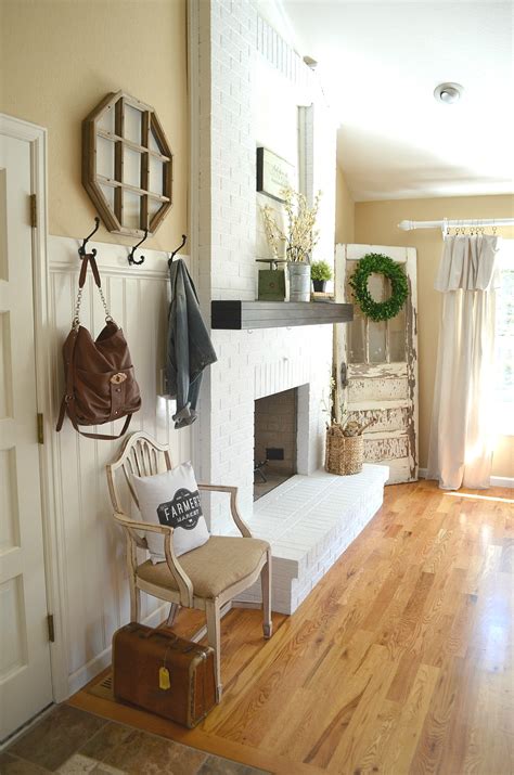 We've all heard the horror stories of someone's fireplace turning pink the minute they hit it with white paint so maybe like us you put it off out of fear which is totally understandable. How to Paint a Brick Fireplace - Little Vintage Nest