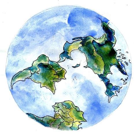 Hand Drawn Earth By Annartshock Earth Drawing Watercolor Globe