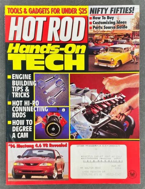 Hot Rod Magazine Oct Nifty S Mustang Engine Building Hi