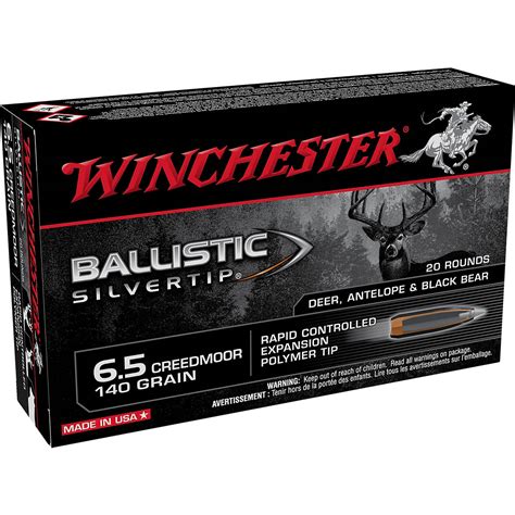 Winchester Ballistic Silvertip 65 Creedmoor 140 Grain Ammunition Academy