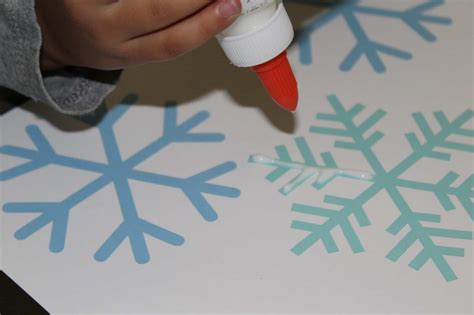 Snowflake Salt Painting A Winter Themed Project Youll Love The