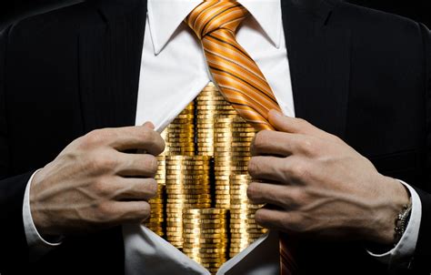 Wallpaper Suit Chest Tie Coins Businessman Images For Desktop