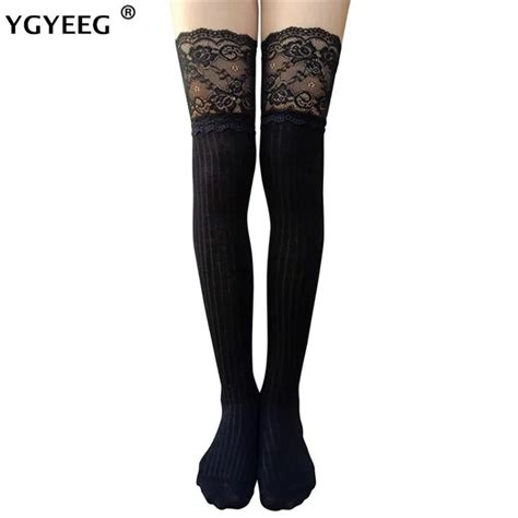 ygyeeg sexy lace stockings warm thigh high stockings over knee socks long stockings for girls