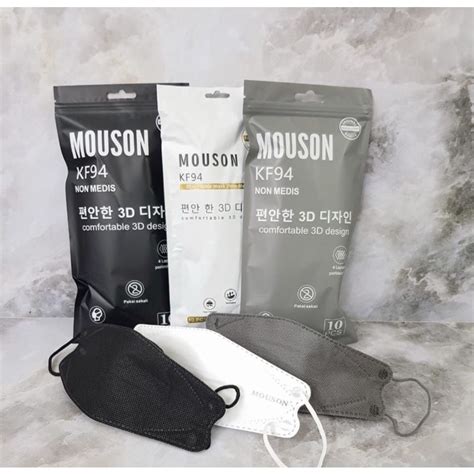 Jual Embos Masker Kf Mouson Warna Hitam Putih Abu Ply Isi Pcs