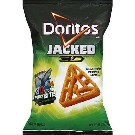 Doritos Jacked 3d Jalapeno Pepper Jack Flavored Tortilla Snacks 115