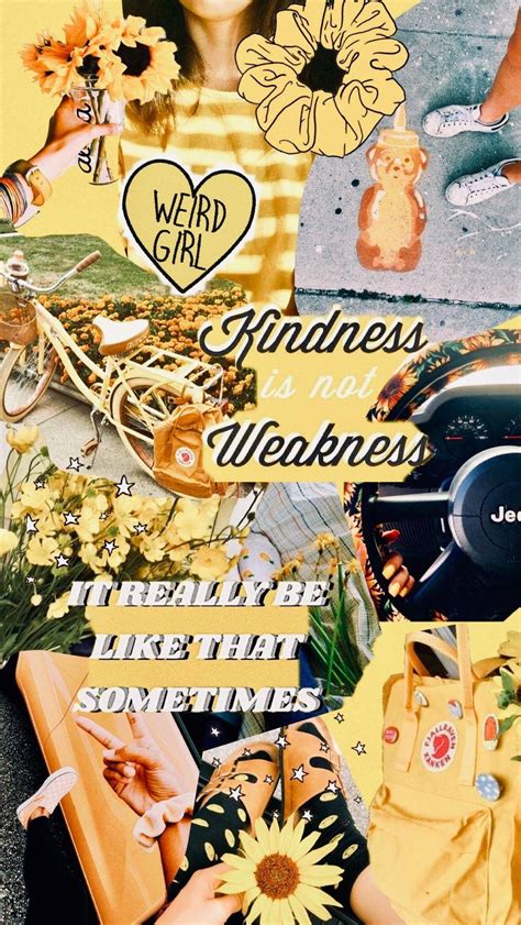 Download Kindness Is Not Weakness Aesthetic Vsco Collage Wallpaper