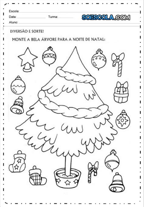 Atividade árvore De Natal Educação Infantil EDUCA