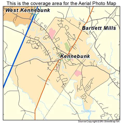 Aerial Photography Map Of Kennebunk Me Maine
