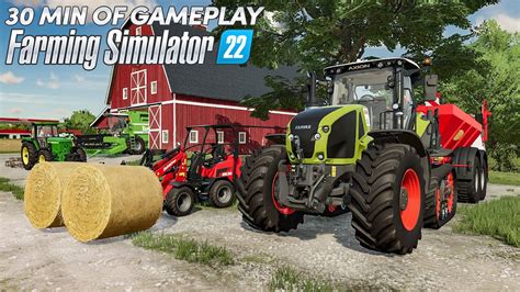 Farming Simulator 22 Gameplay First 30 Minutes On Elmcreek Youtube