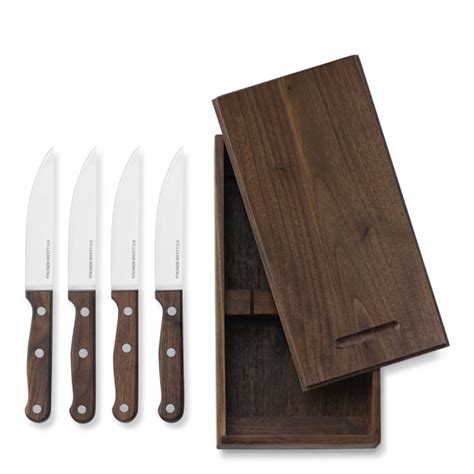 Williams Sonoma Outdoor Walnut Steak Knives Set Of 4 Williams Sonoma