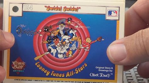 1990 Upper Deck Looney Tunes Comic Ball Baseball Cards Story 1 Daffy