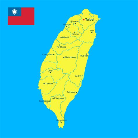 Taiwan Map Vector Art Icons And Graphics For Free Download