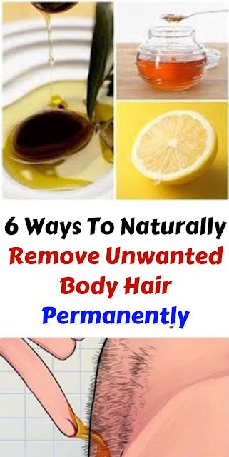 6 ways to naturally remove unwanted body hair permanently
