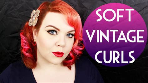 Easy Vintage Curls Hair Tutorial Youtube