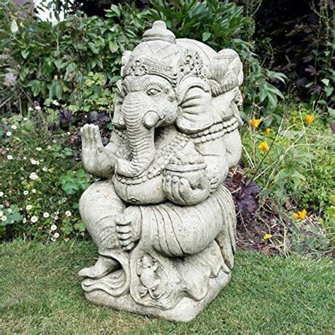 Large Garden Statue Ganesh Stone Buddha Ornament Uk