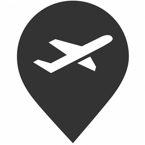 Airport Location Map Position Direction Marker Pin Icon