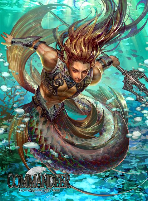 Coral Reef Warrior Commandeer Trading Card Game Commandeer Tcg