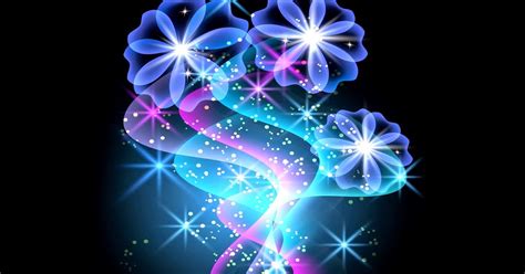 wallpapers: neon flower