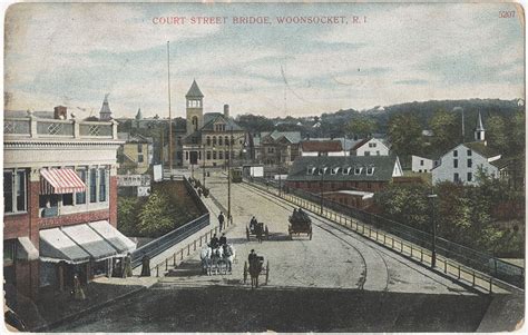 Court Street Bridge Woonsocket Rhode Island Front Digital