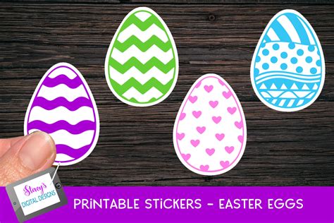 Easter Stickers 4 Printable Easter Egg Stickers Png 1151447