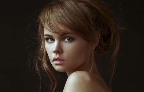 Girl Russian Brunette 1080p Anastasiya Scheglova Face Model Woman Snowfall Hood Models
