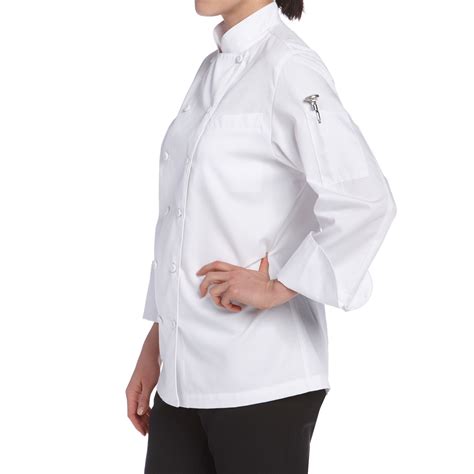 Womens Classic Long Sleeve Executive Chef Coat Cw5695 White Chefwear