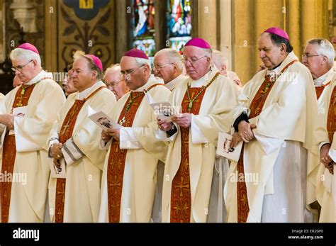 Irish Bishops Gathered During A Requiem Mass Stock Photo Alamy