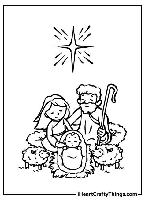 Nativity Coloring Pages Free Printables