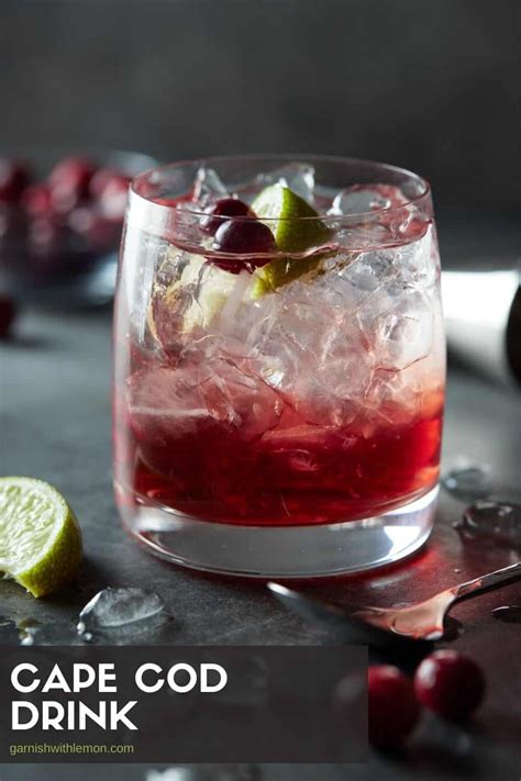 A Cape Cod Drink Also Known As A Vodka Cranberry Cocktail Is A