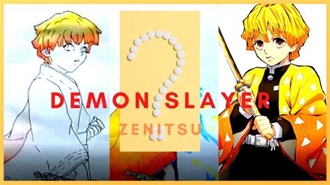 Demon Slayer Zenitsu Drawing Lagstory Artwork