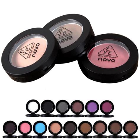 novo matte shimmer eyeshadow long lasting shadows powder smooth waterproof cosmetics nude makeup