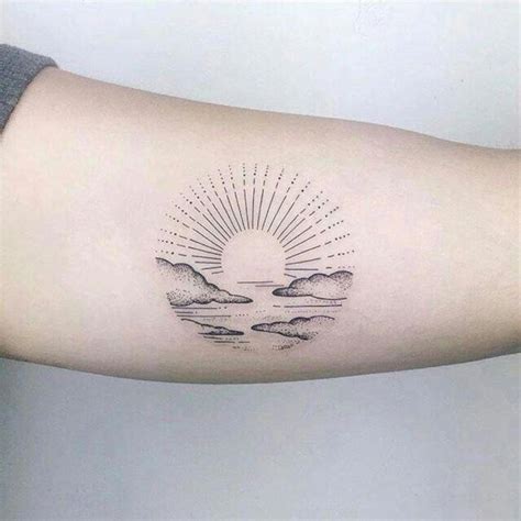 Small Tattoo Design SmallTattooDesign Sunset Tattoos Sun Tattoos