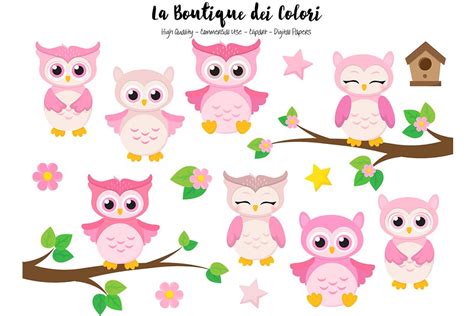 Cute Pink Owl Clipart 10 Free Cliparts Download Images