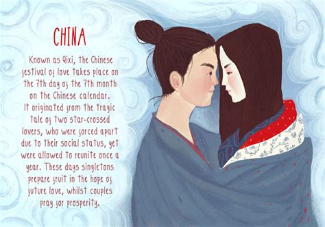 Today is chinese valentine's day, which commemorates the bittersweet love of the cowherd and weaver girl. 16 Valentine's Day Traditions From Around The World ...