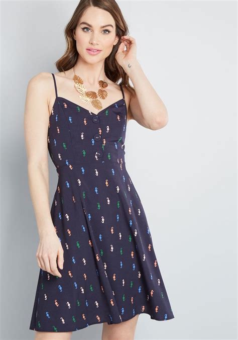 Living Lightheartedly Sundress With This Navy Blue Sundress Styled On
