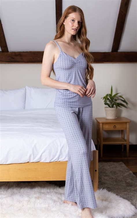 naturally nude cami pajamas blue 1x in naturally nude pajamas for women pajamas for women