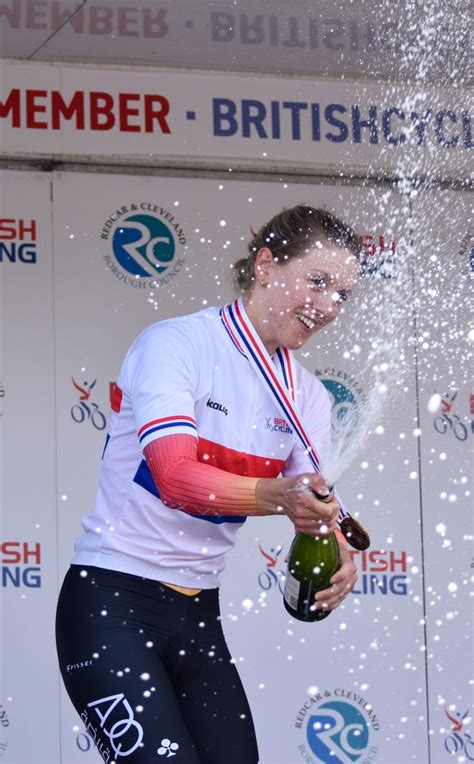 A Battle For The 2023 British National Time Trial Champions Jersey Sporting Her