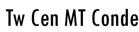 Tw Cen Mt Condensed Extra Bold Font Free