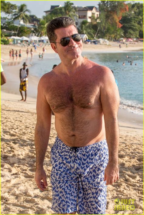 simon cowell flaunts chest hair during barbados vacation photo 3270422 shirtless simon
