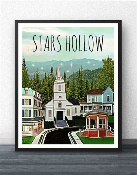Gilmore Girls Stars Hollow Wall Art Gift Decor Print Poster Lorelai Rory Quote