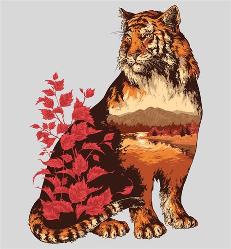 Новости Lion Tigre Amur Tiger Tiger Art Grafik Design Big Cats Cat