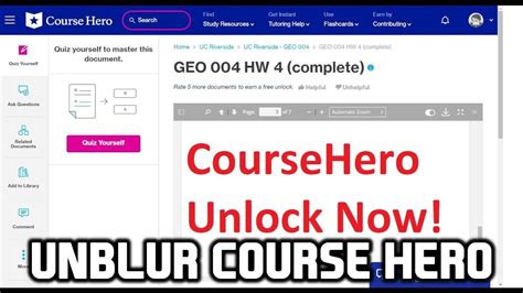 How To Unblur Course Hero Answers For Free I Got K Tutor Questions