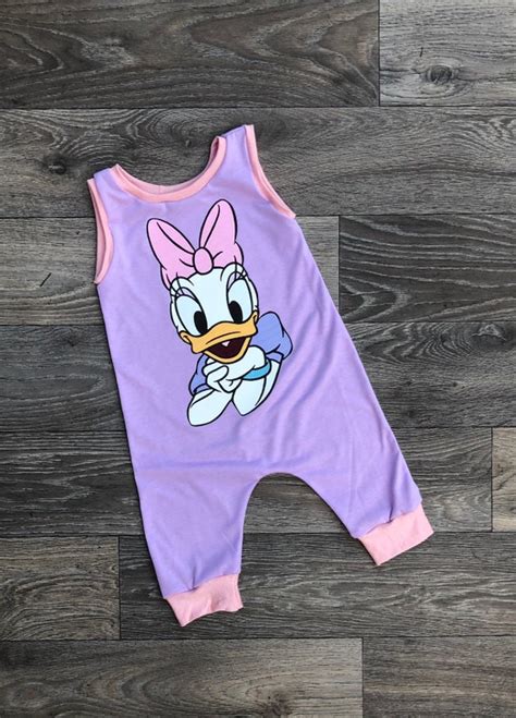 Daisy Duck Tshirt Romper Daisy Duck Dress Daisy Baby Bubble Etsy