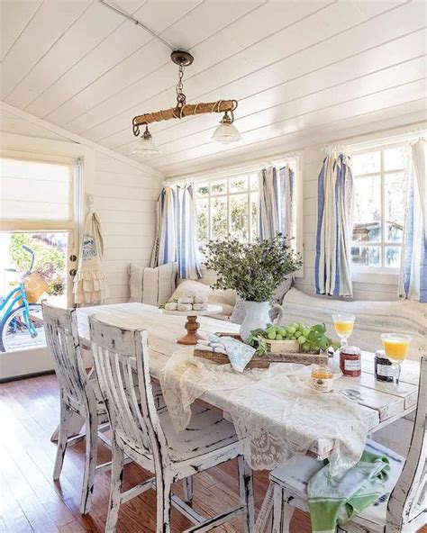 Coastal Farmhouse Inspiration Sunroom Decorating Country Cottage