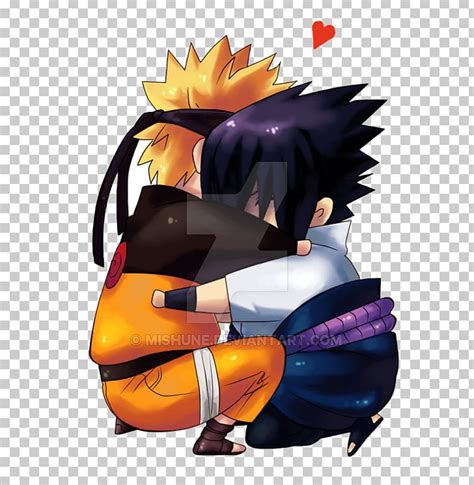 Sasuke Uchiha Hug Naruto Uzumaki Fan Art Love Png Clipart Deviantart
