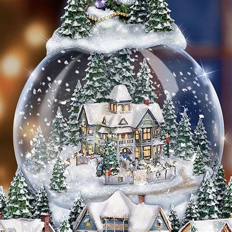 The Bradford Exchange Thomas Kinkade Wondrous Winter Musical Tabletop