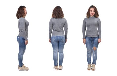Woman Body Front Back And Side View Stock Photos Pictures And Royalty
