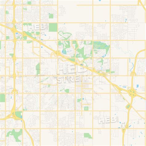 Empty Vector Map Of Broken Arrow Oklahoma Usa Hebstreits Maps And